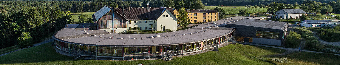 Drohnenaufnahme von Gut Biberkor