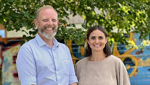 Schulleitungsteam Christina Angermaier und Dirk Smith